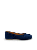 Bailarina tabi terciopelo azul marino