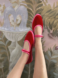 FLABE MARY JANE AURELIE  RED PINK -1