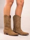 Bota cowboy 3/4 ante cuero